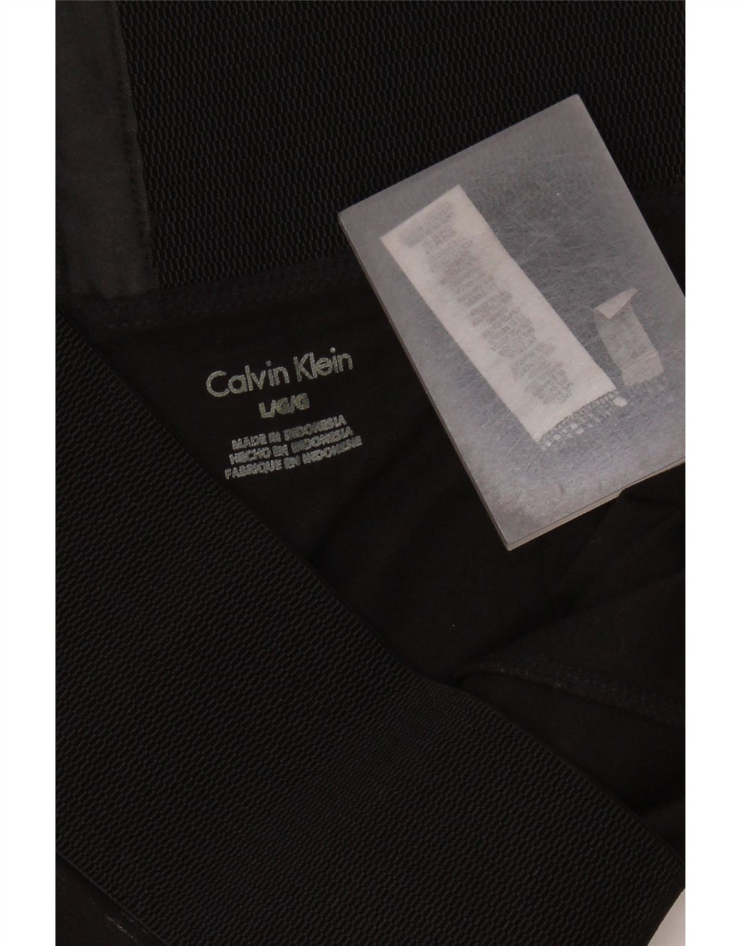 Calvin Klein Damen-Leggings, UK 14, groß, schwarz geflecktes Viskose