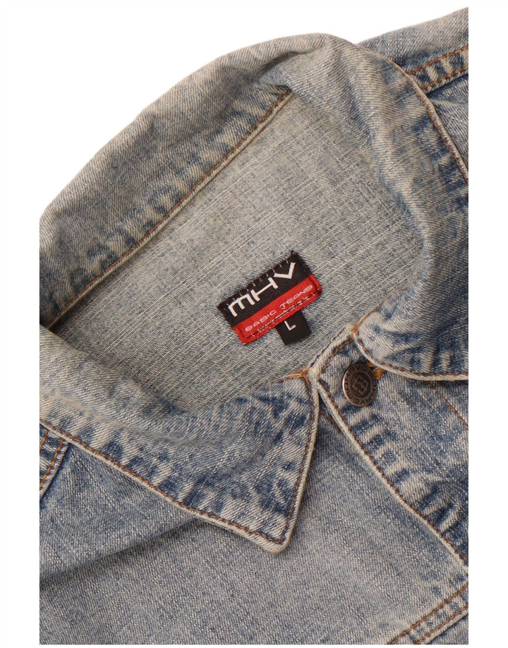 Vintage Damen Jeansjacke UK 16 Groß Blau