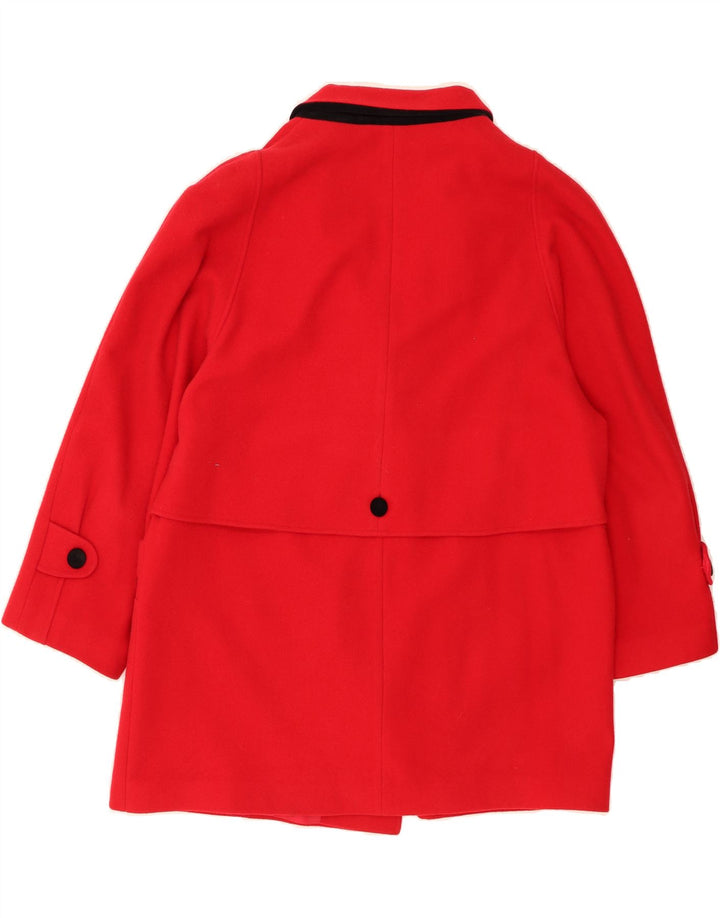 VINTAGE Womens Oversized Double Breasted Overcoat UK 16 Large Red New Wool Vintage Vintage and Second-Hand Vintage from Messina Hembry 