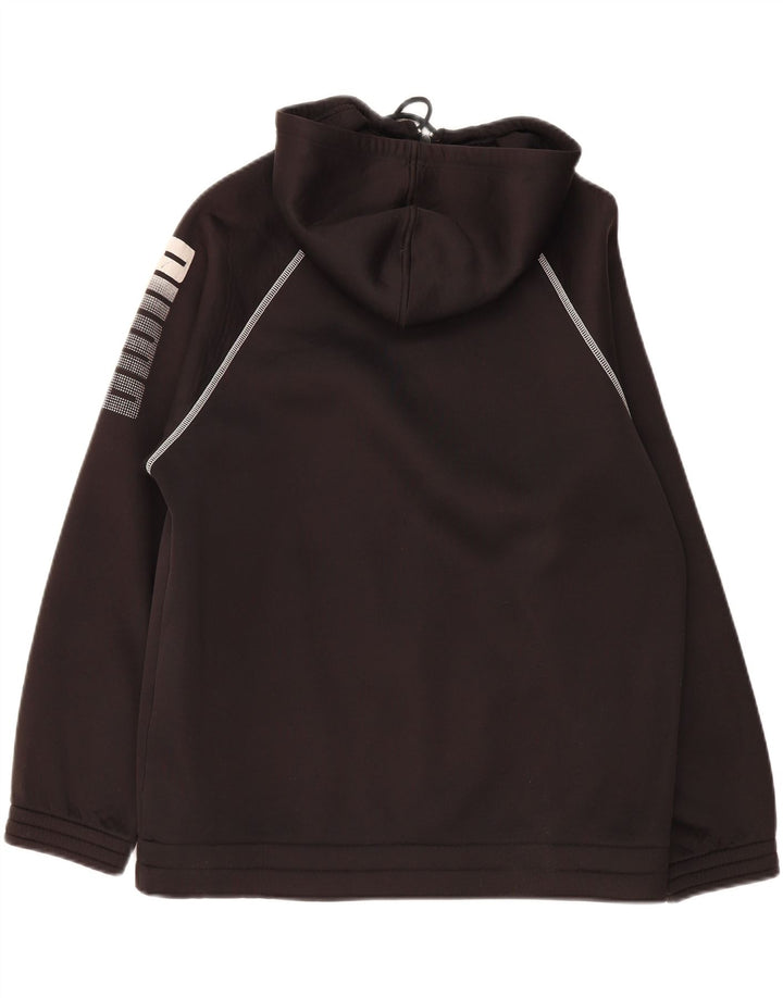 PUMA Mens Graphic Zip Hoodie Sweater Large Black Vintage Puma and Second-Hand Puma from Messina Hembry 