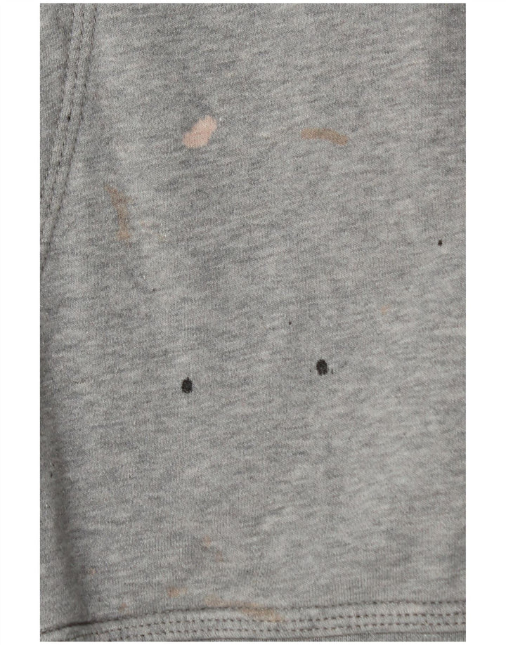 Nike Herren-Kapuzenpullover aus mittelgrau gefleckter Baumwolle