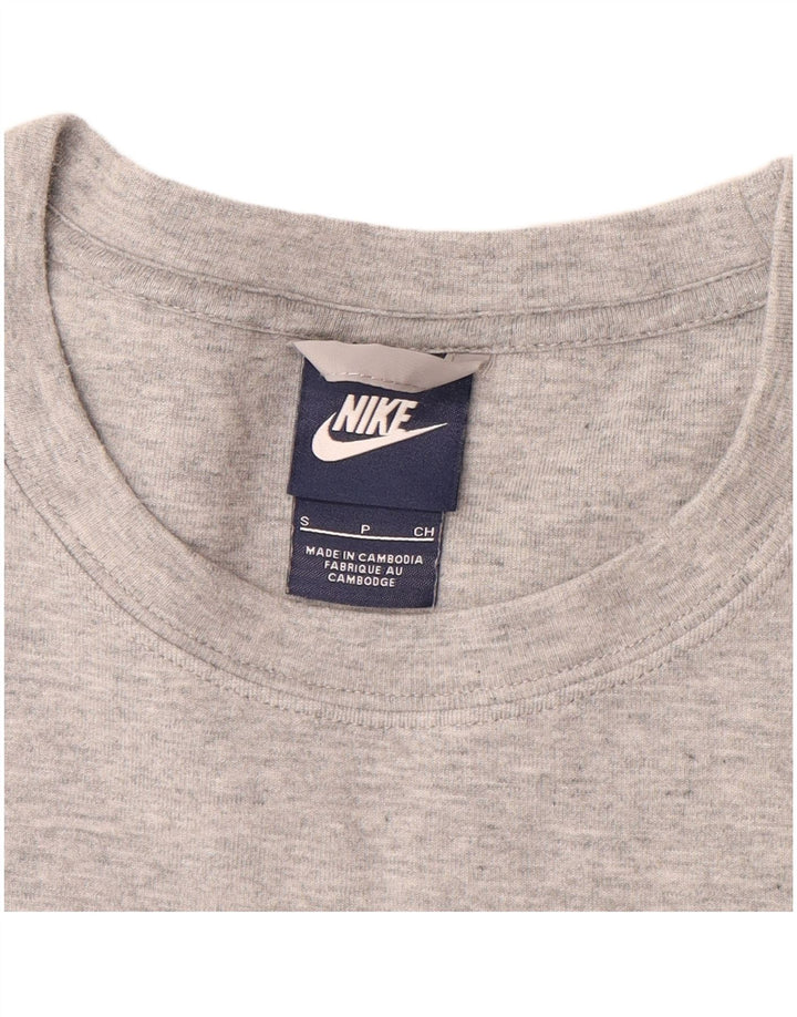 NIKE Womens Sweatshirt Jumper UK 10 Small Grey Cotton