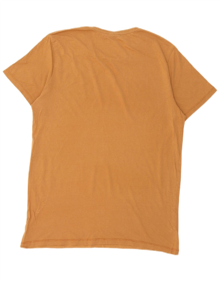 Jack & Jones Herren-T-Shirt mit Grafik, Größe L, Gelb