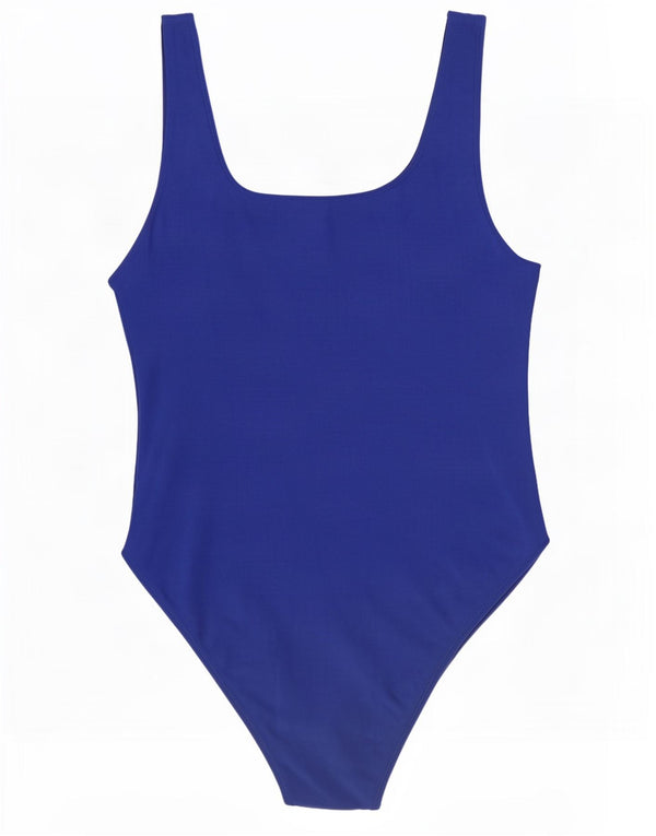 Zara Damen Trafaluc Ärmelloser Body UK 14 Large Blau Polyester