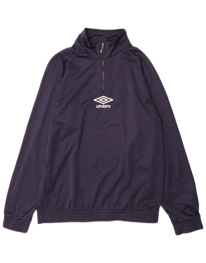 Umbro Herren Pullover Trainingsanzug Top Jacke XL Marineblau Polyester