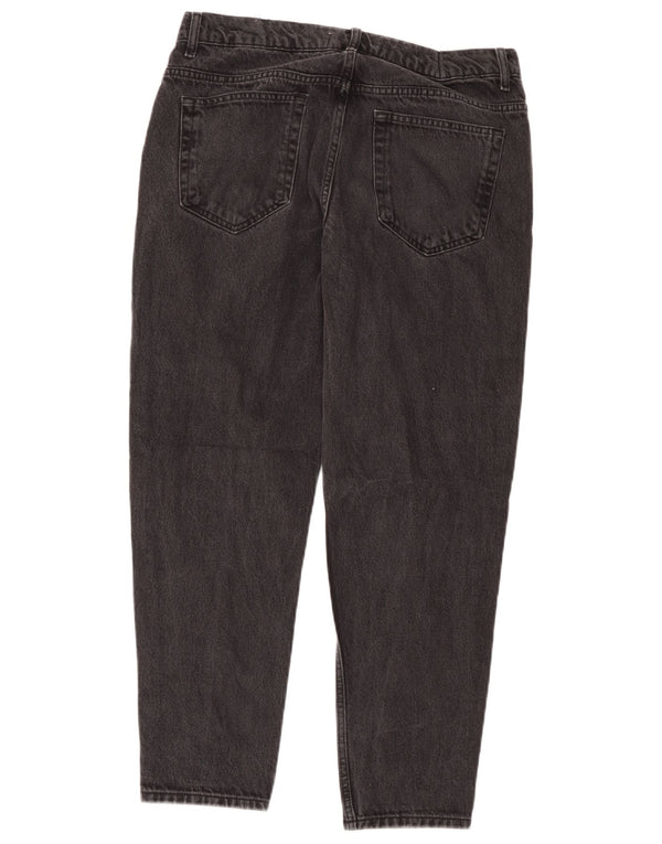 Zara Herren Tapered Jeans EU 44 Large W34 L29 Schwarze Baumwolle