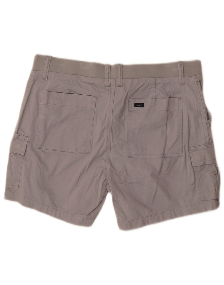 Lee Damen-Cargoshorts mit mittlerer Leibhöhe und normaler Passform, US 12, L, W34, Grau