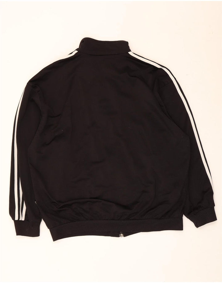 Adidas Herren Trainingsanzug Top Jacke UK 40/42 Medium Schwarz Polyester