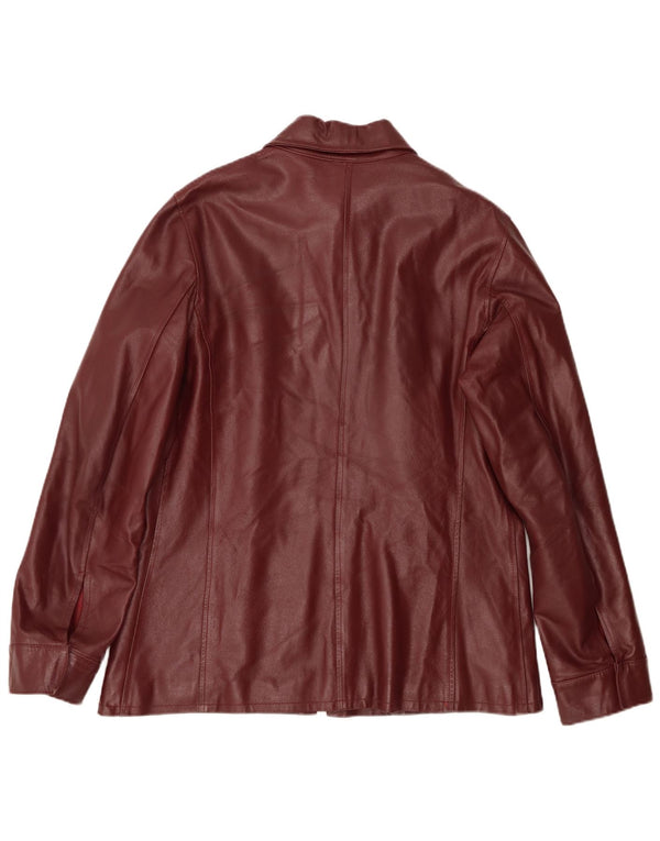 Conbipel Herren Lederjacke IT 48 Medium Burgund