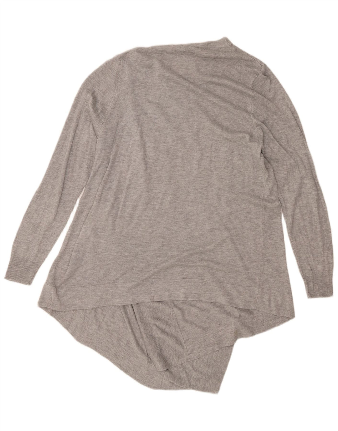 Marks & Spencer Damen Pullover mit asymmetrischem V-Ausschnitt, Gr. 14, Mittelgrau