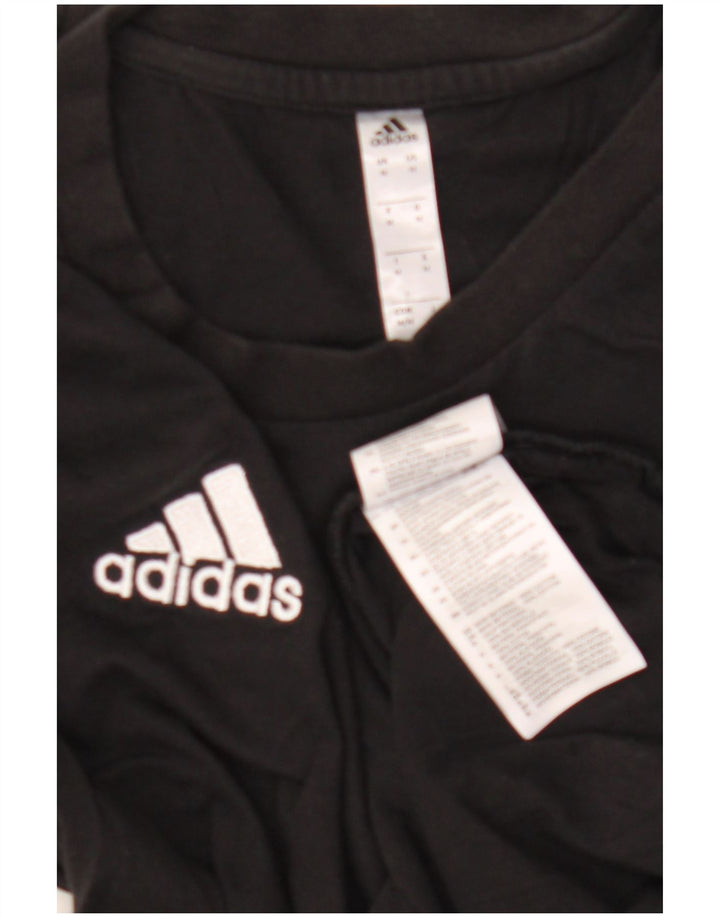 Adidas Herren T-Shirt Top Medium Schwarz Baumwolle