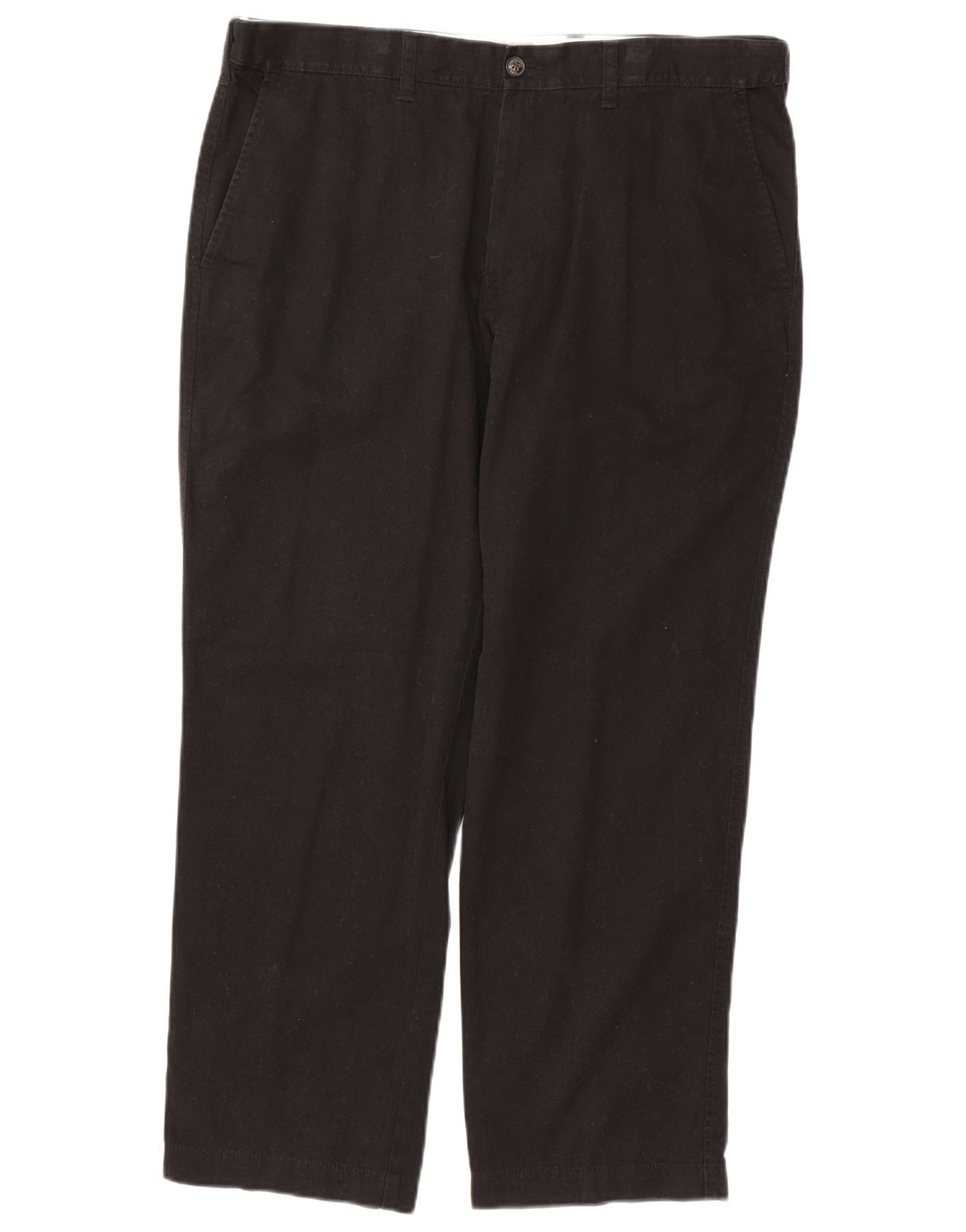 MARKS & SPENCER Herren-Chinohose mit normaler Passform, gerade Passform, W38 L29, Schwarz