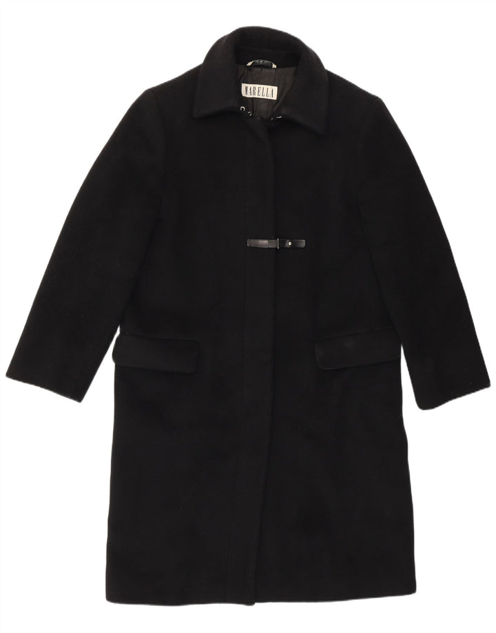 Marella Damenmantel UK 12 Mittelschwarze Schurwolle