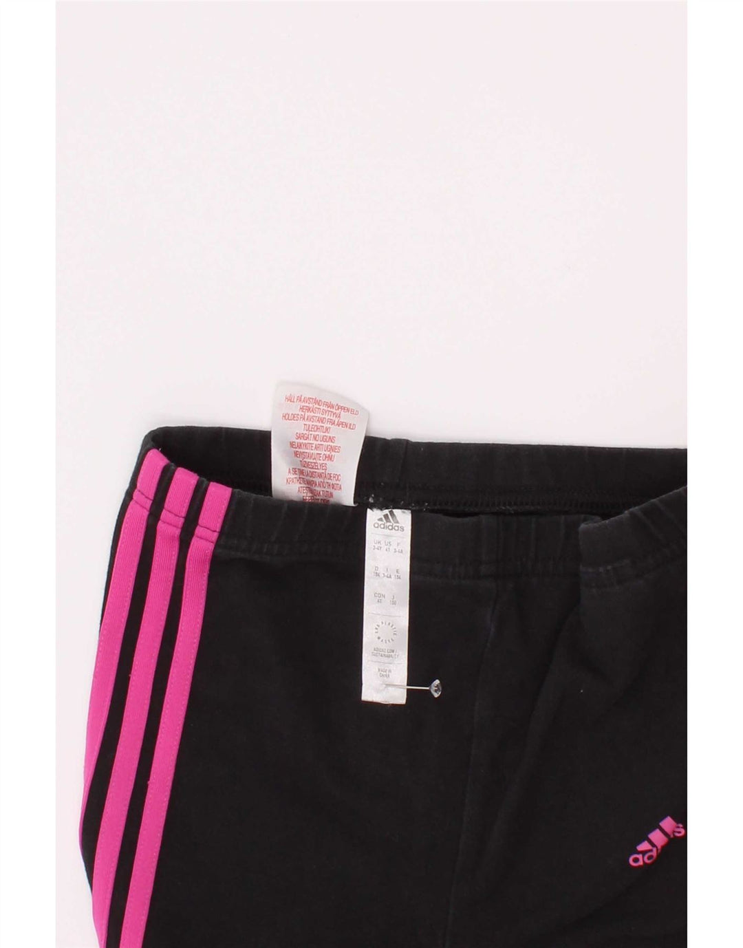 Adidas Mädchen-Leggings, 3–4 Jahre, schwarze Baumwolle