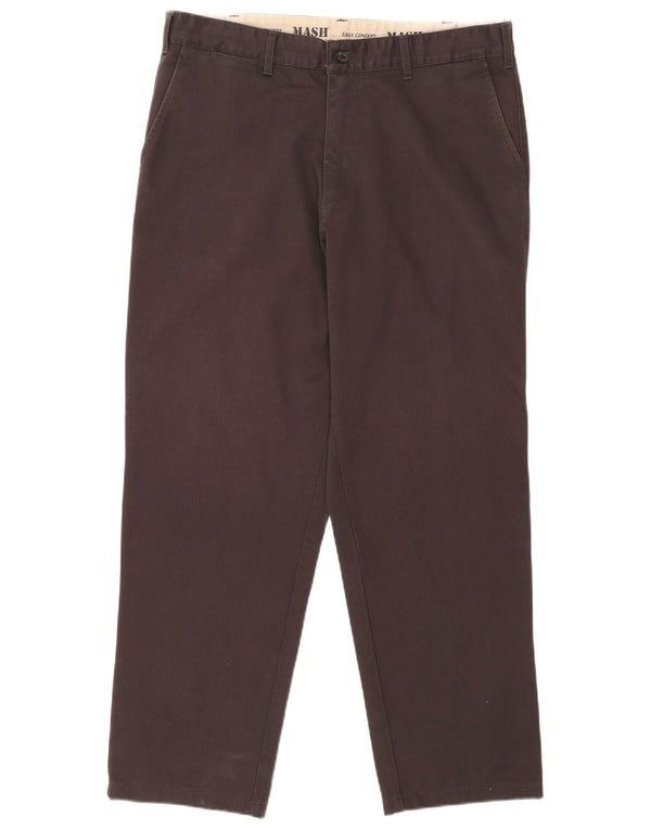 Mash Herren gerade Chinohose IT 54 2XL W36 L29 Grau Baumwolle