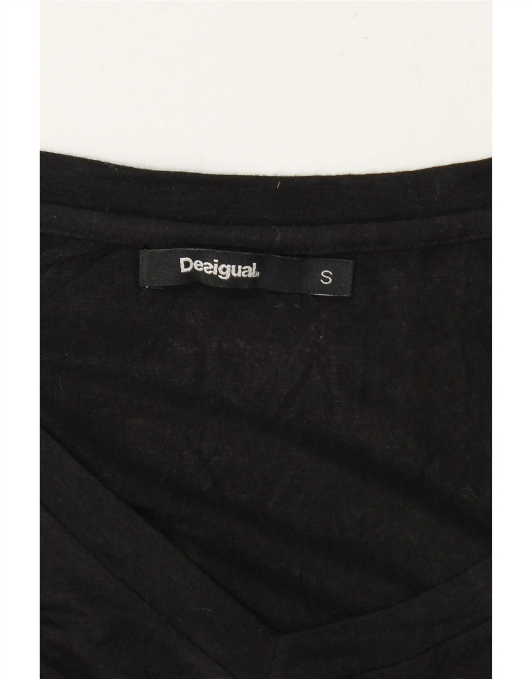Desigual Damen Top Langarm UK 10 Small Black Floral