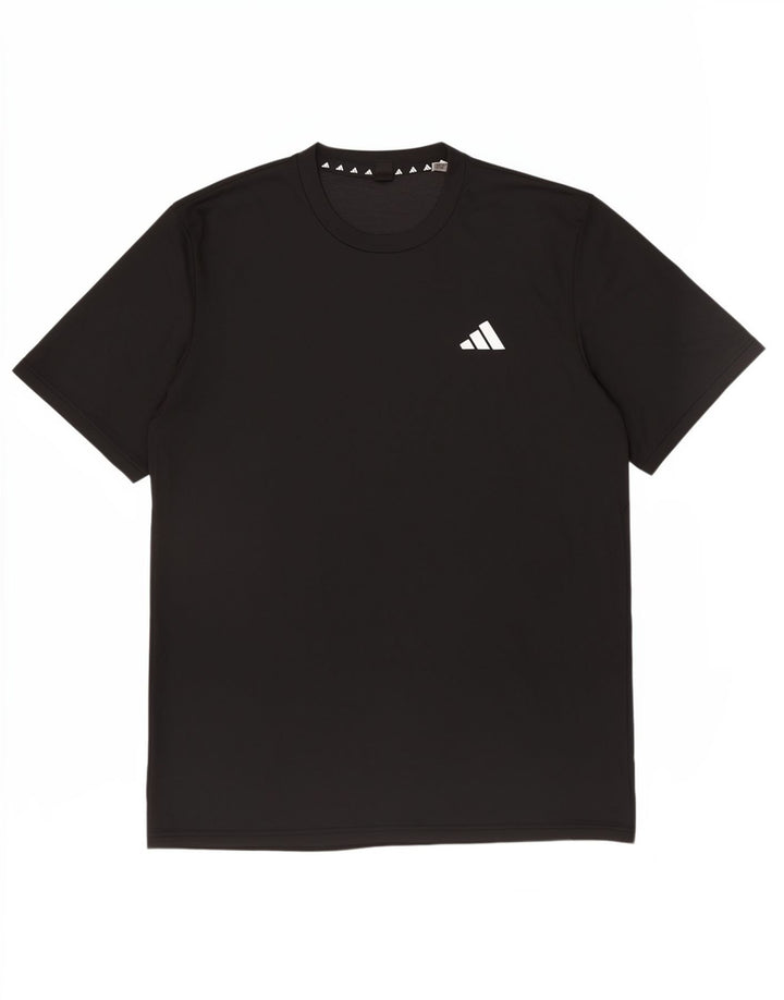 Adidas Herren T-Shirt Top Medium Schwarz Polyester Sport