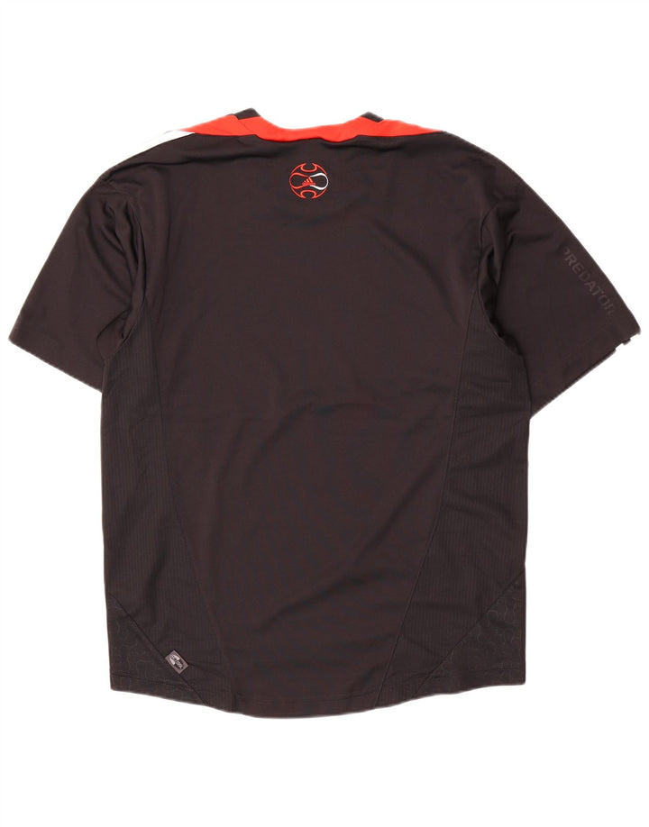 Adidas Herren T-Shirt Top Small Schwarz Colourblock Polyester