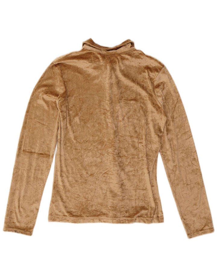 SQUAW Damen-Hemdbluse aus Velours, UK 12, Mittelbeige, Acryl