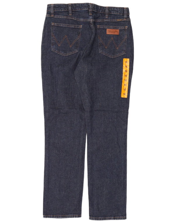 Wrangler Damen-Jeans mit hoher Taille, gerade, US 16, XL, W32, L32, Marineblau