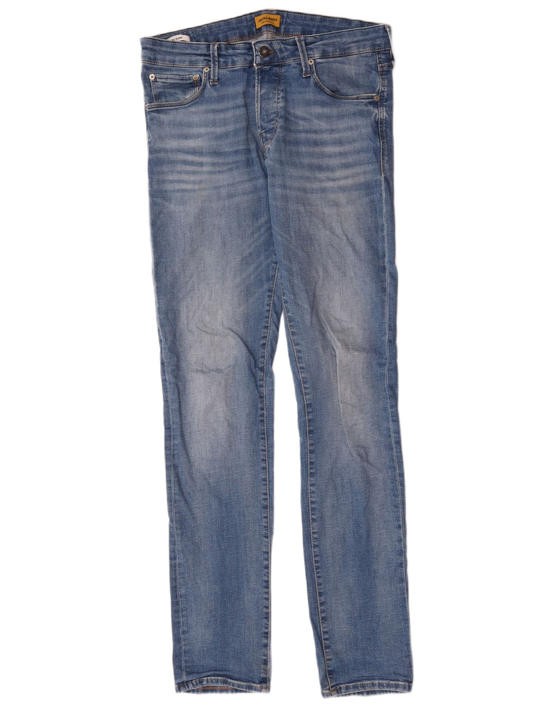 Jack & Jones Herren GLENN Slim Jeans W32 L34 Blaue Baumwolle