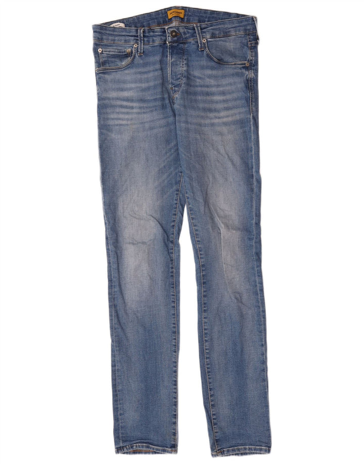 Jack & Jones Herren GLENN Slim Jeans W32 L34 Blaue Baumwolle