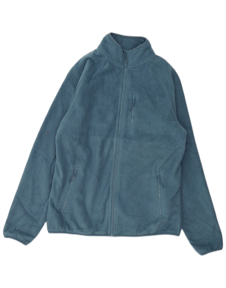 Marks & Spencer Herren Fleecejacke UK 38 Mittelblaues Polyester
