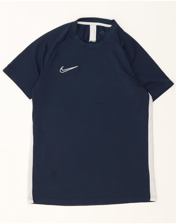 Nike Herren Dri Fit T-Shirt-Oberteil, groß, Marineblau, Farbblock