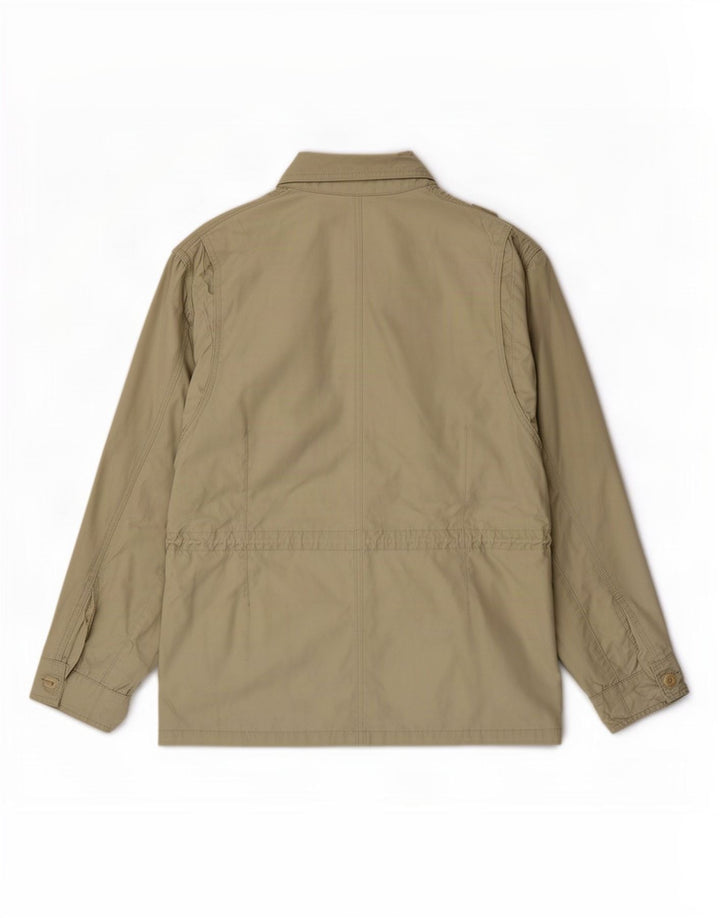 James Dillon Herren-Utility-Jacke UK 38 Mittelbeige Baumwolle