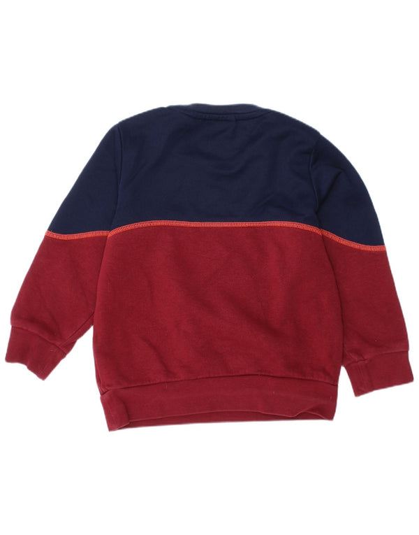 ADIDAS Grafik-Sweatshirt für Jungen, 3–4 Jahre, kastanienbraun, Colourblock-Baumwolle