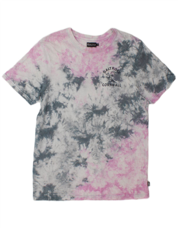 Saltrock Herren-T-Shirt mit Grafik, mittelgroß, mehrfarbig, Batik-Baumwolle