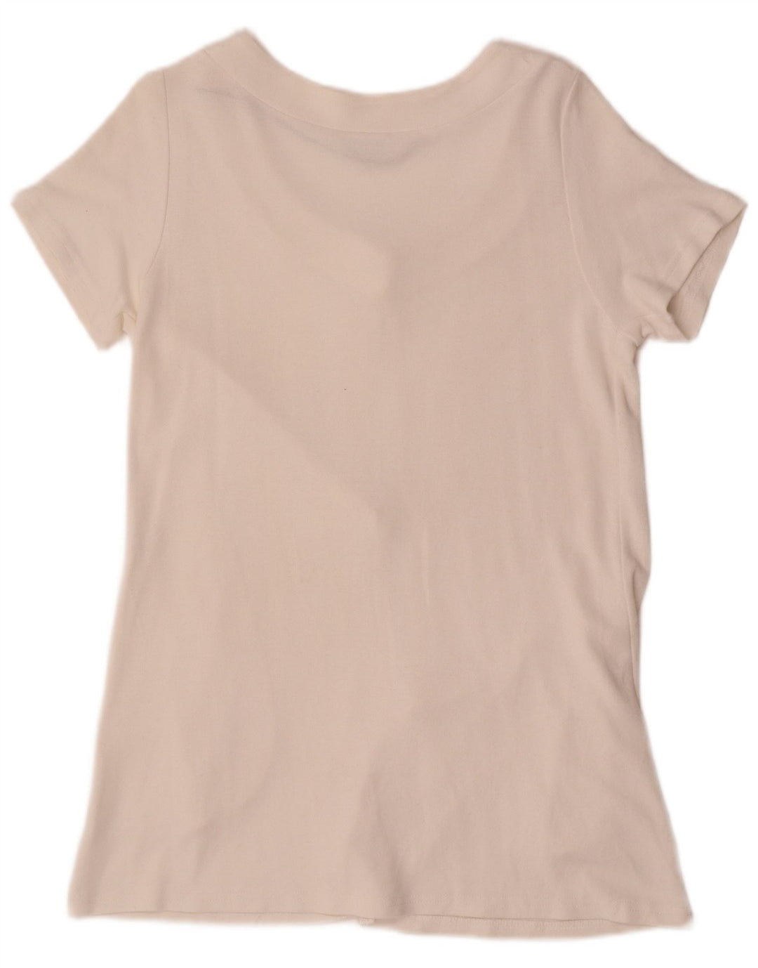 Marks & Spencer Damen Kurzarm-Hemdbluse UK 12 Mittelweiß