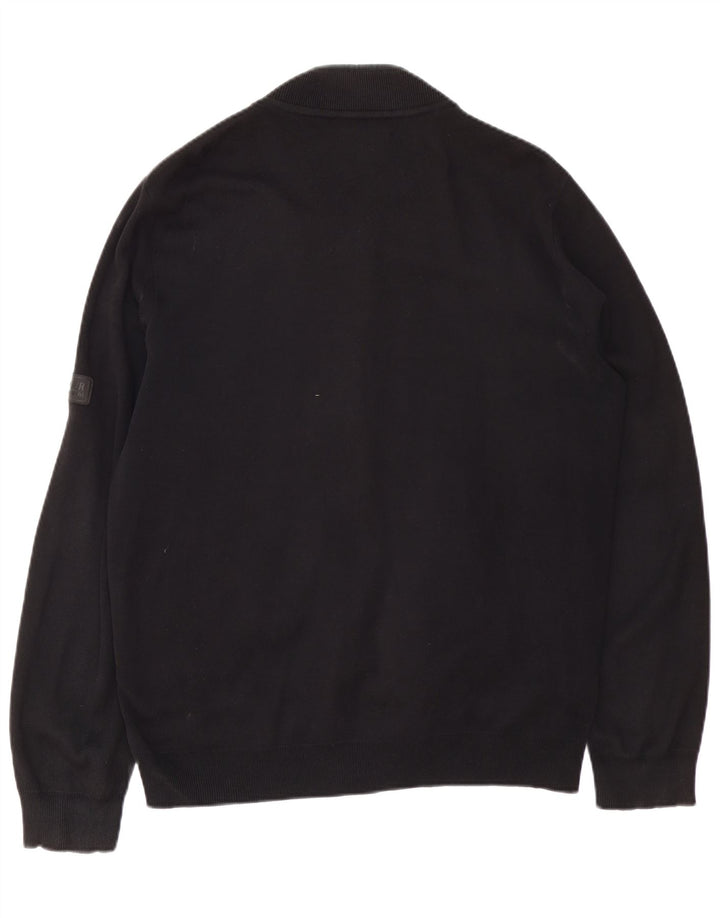 BARBOUR Herren Trainingsanzug Top Jacke XL Schwarz Baumwolle