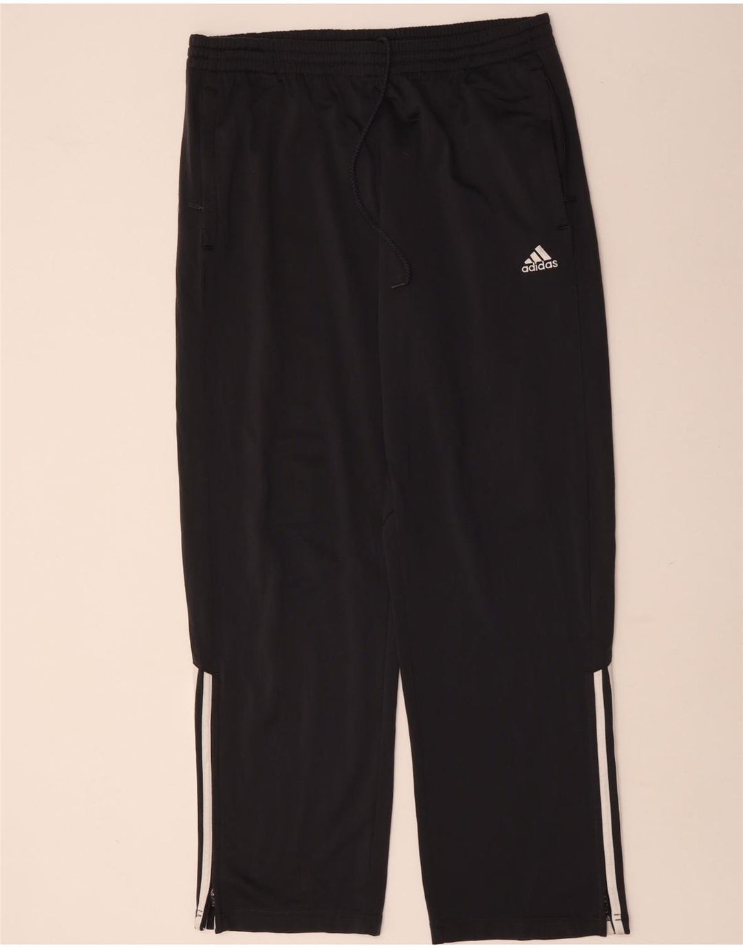 Adidas Herren-Trainingshose aus mittelgrauem Polyester