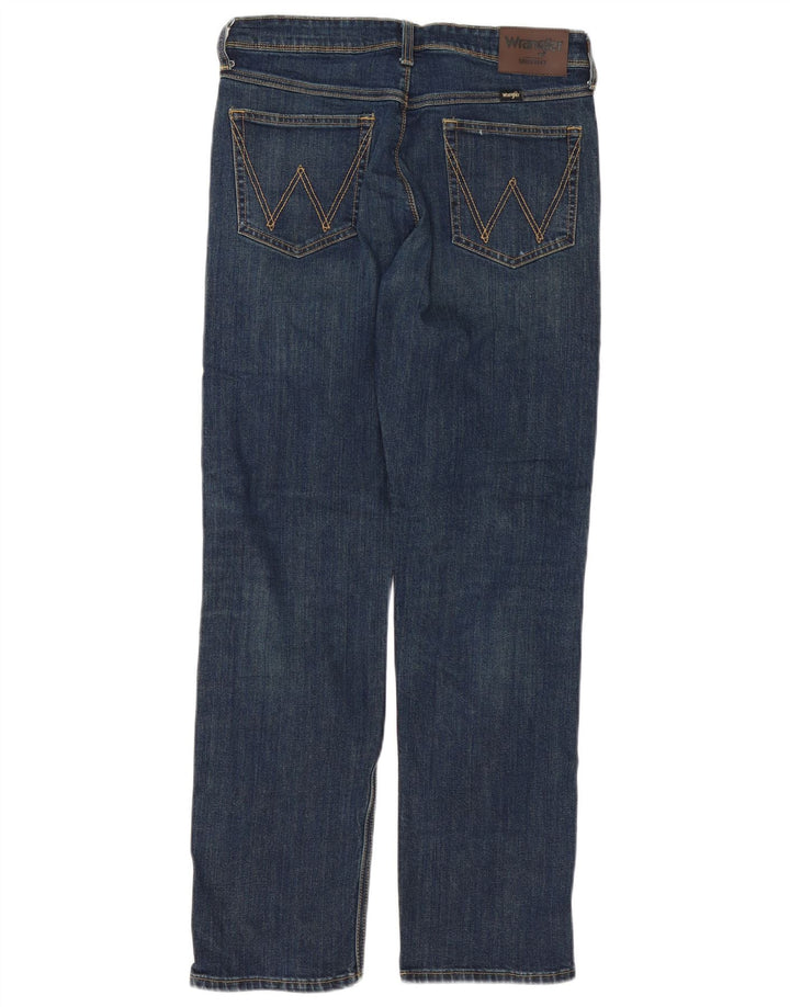 Wrangler Herren Regular Fit Straight Jeans W30 L30 Blaue Baumwolle