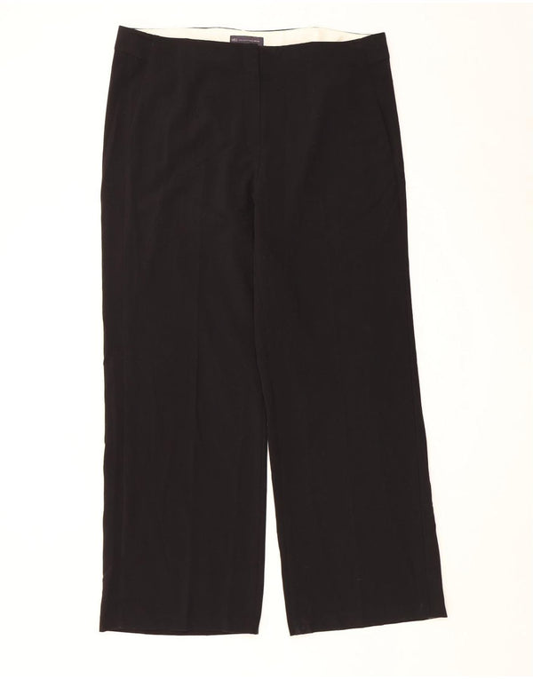 Marks & Spencer Damen-Hose mit hoher Taille und weitem Bein, UK 18, XL, W38, L30, Schwarz
