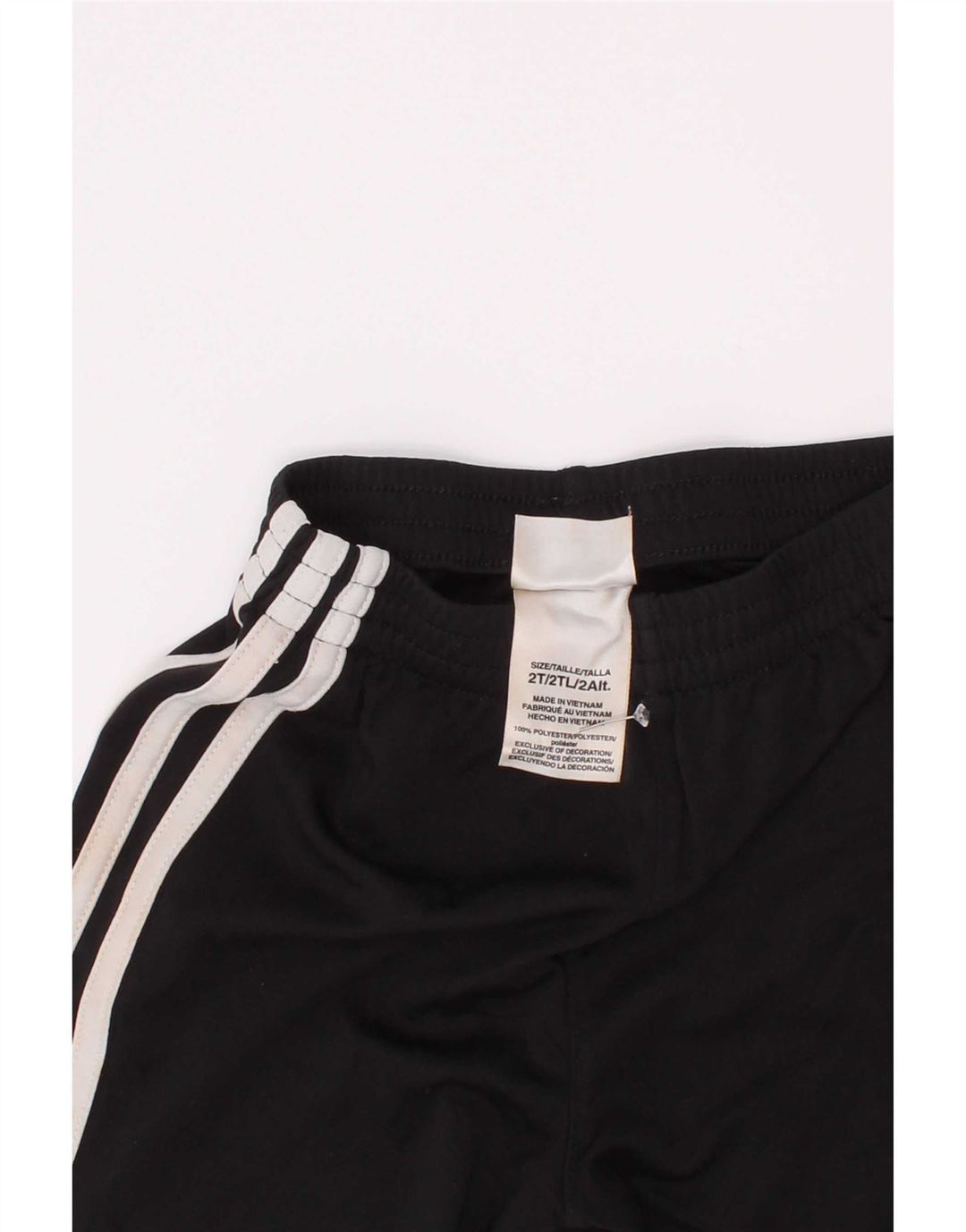 Adidas Baby-Jungen-Sportshorts, 18–24 Monate, schwarzes Polyester