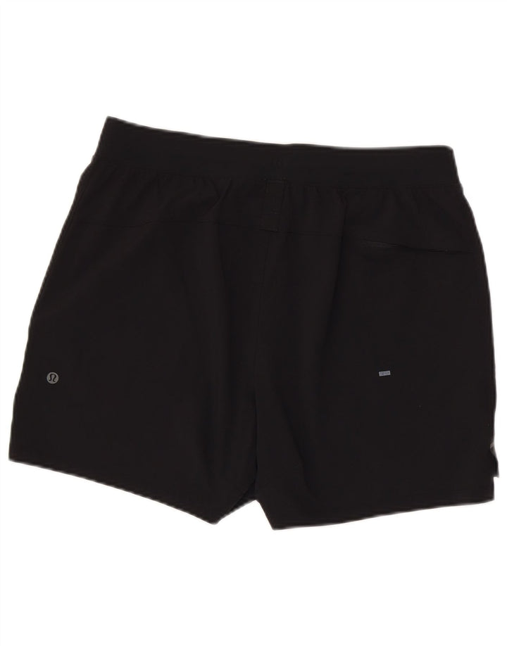 Lululemon Damen-Sportshorts, groß, aus schwarzem Nylon