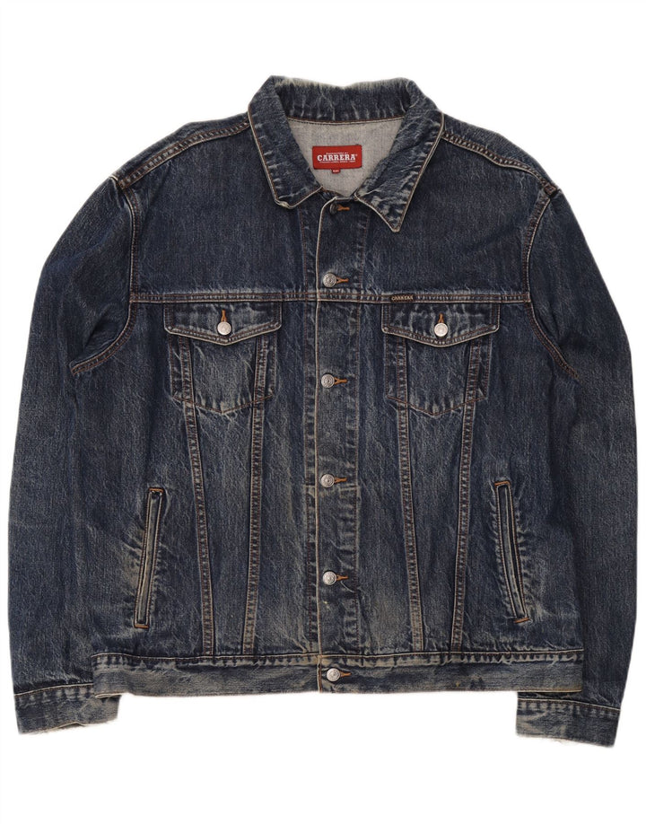 Carrera Herren Jeansjacke UK 44 2XL Blaue Baumwolle