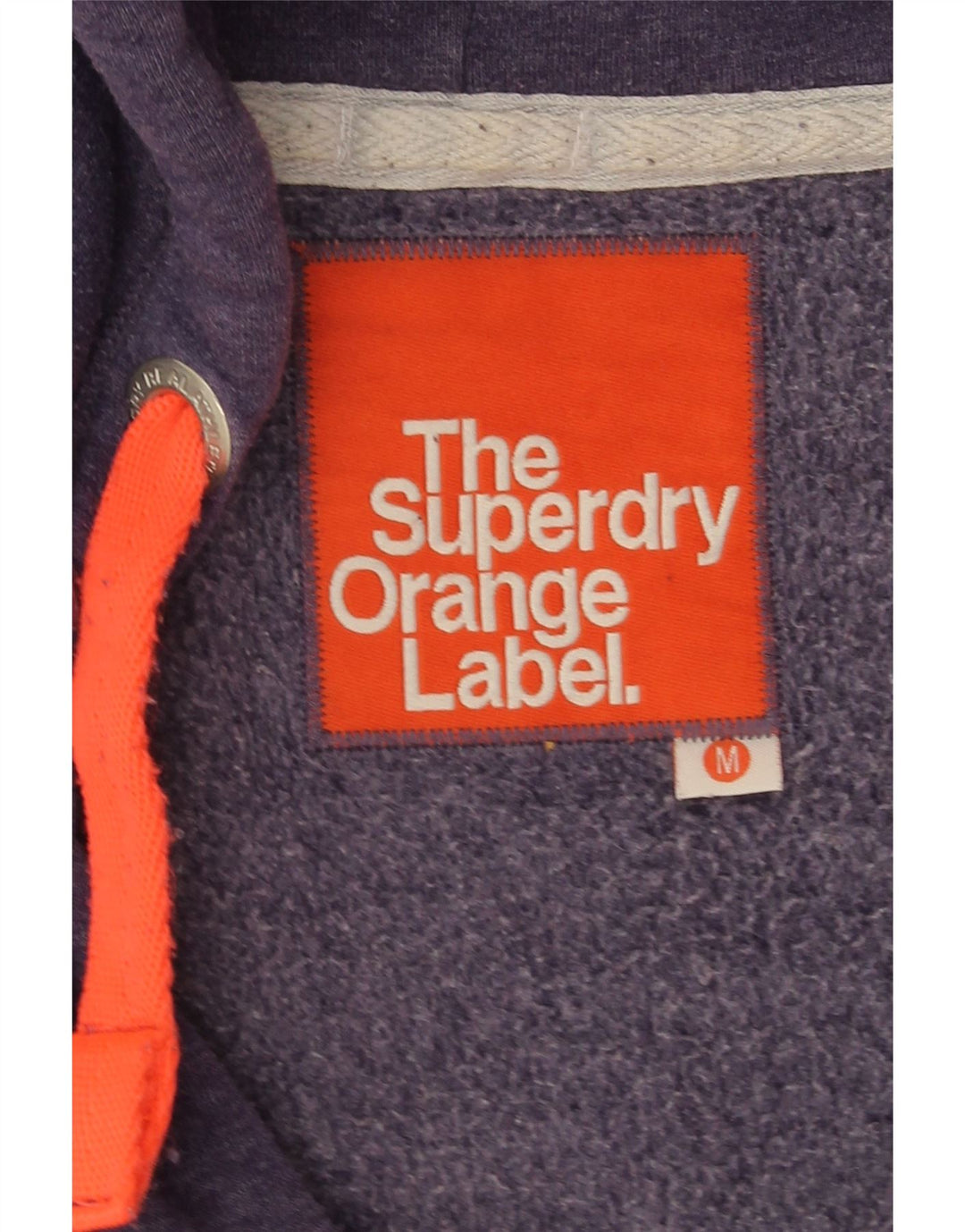 Superdry Damen-Kapuzenpullover mit Reißverschluss, UK 14, mittellila, Baumwolle