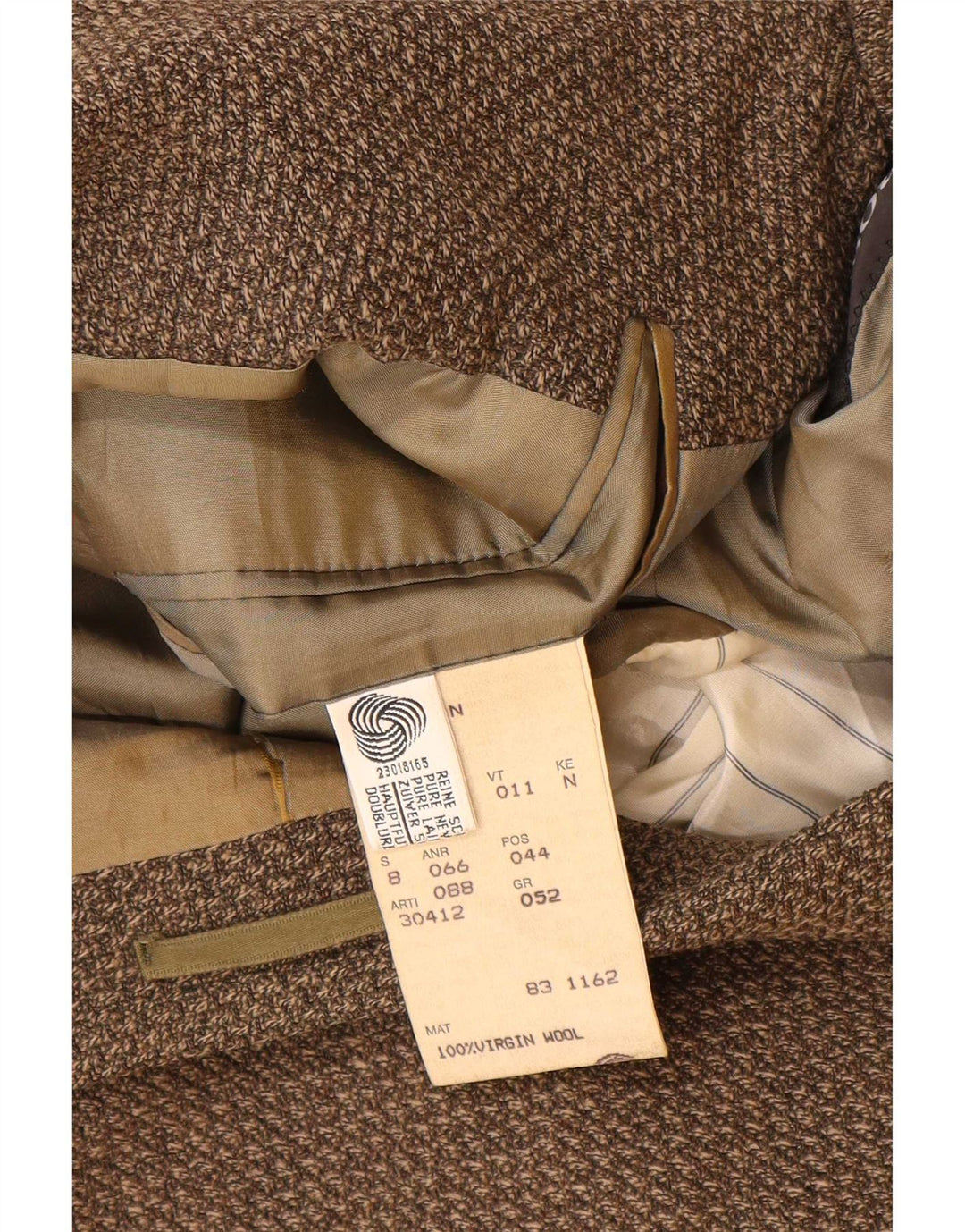 Hugo Boss Herren-Blazer mit 3 Knöpfen, EU 52, XL, braune Schurwolle
