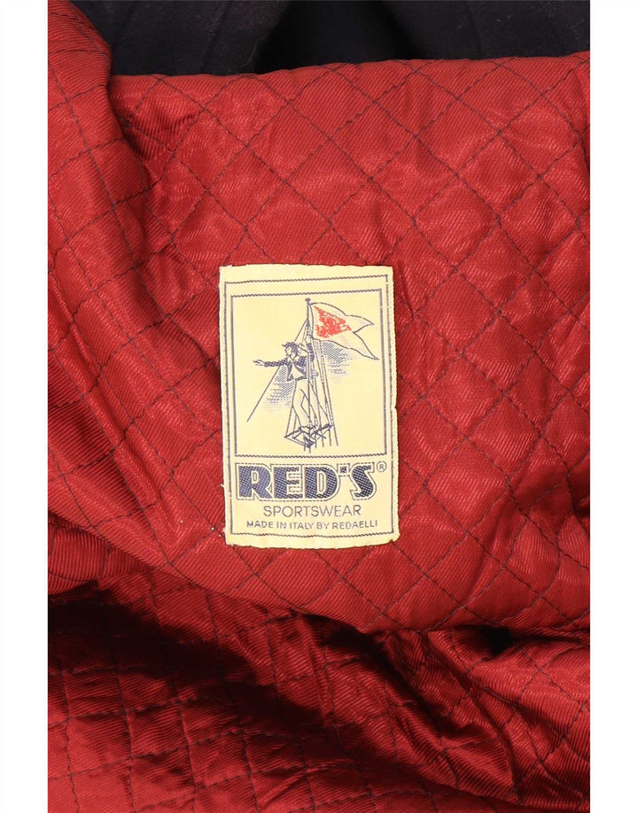 RED'S Zweireihiger Herrenmantel IT 50 Große marineblaue Wolle