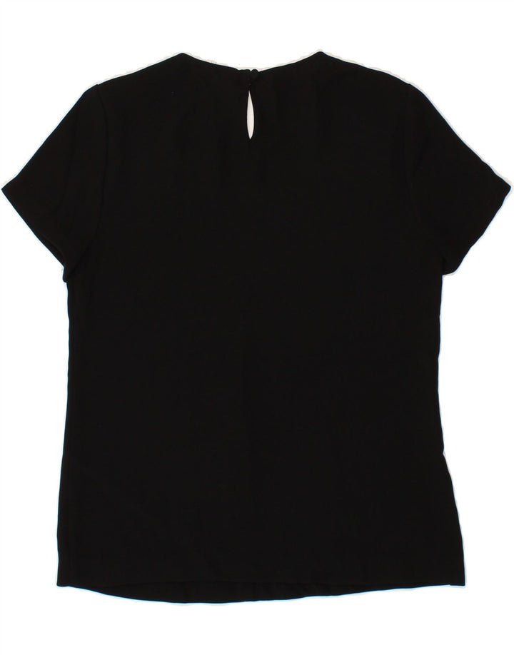 J. CREW Womens T-Shirt Top US 4 Small Black Vintage J. Crew and Second-Hand J. Crew from Messina Hembry 