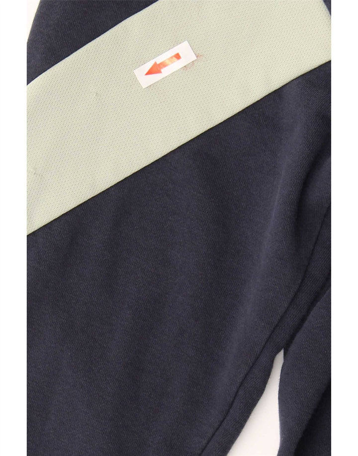 Adidas Herren-Trainingsanzug-Top-Jacke, klein, marineblau, Colourblock-Baumwolle