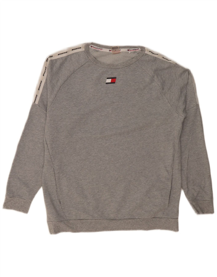 Tommy Hilfiger Herren-Sweatshirt mit Grafik, Mittelgrau, Farbblock