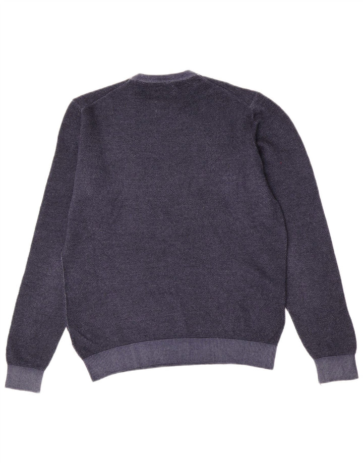 Sun68 Herren-Pullover mit Rundhalsausschnitt, mittlere marineblaue Wolle