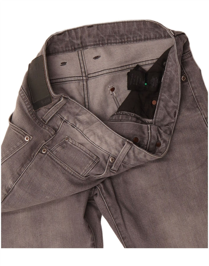 G-Star Herren Straight Jeans W32 L32 Graue Baumwolle