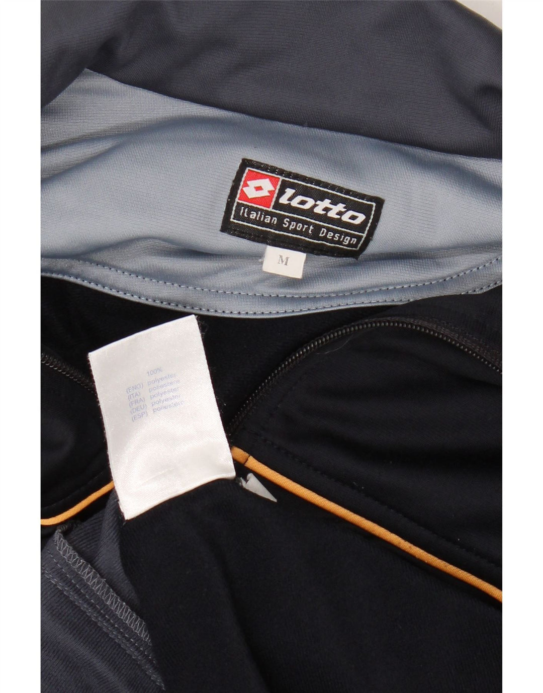 Lotto Herren-Trainingsanzug-Top-Jacke, mittelgroß, Marineblau, Farbblock-Sport