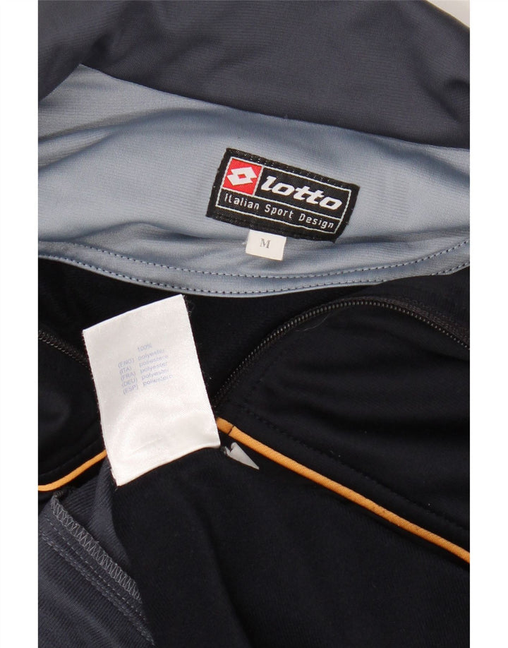 Lotto Herren-Trainingsanzug-Top-Jacke, mittelgroß, Marineblau, Farbblock-Sport