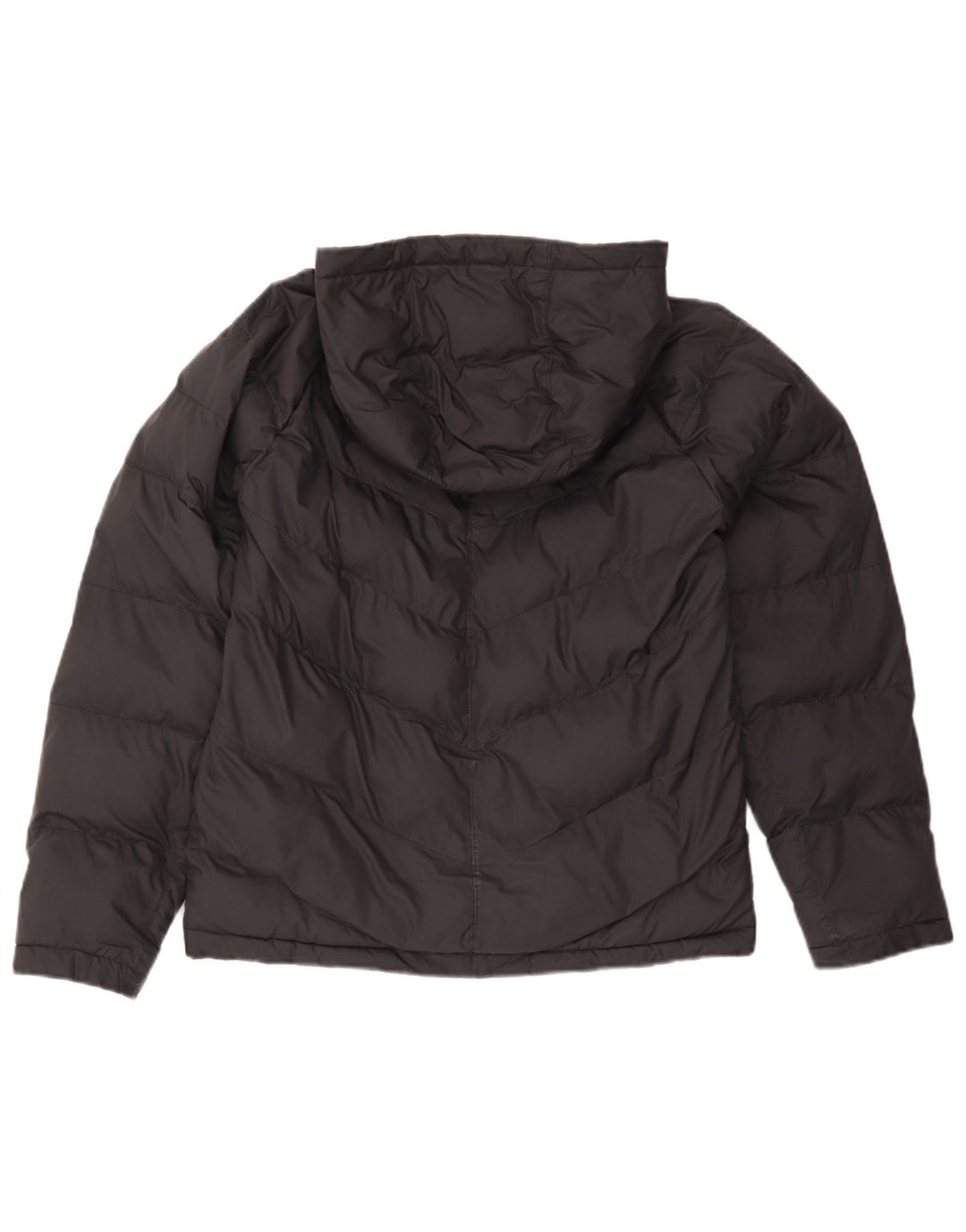 Nike Wattierte Jacke mit Kapuze für Jungen, 13–14 Jahre, XL, schwarzes Polyester